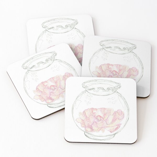 Item preview, First Prize Rose: rose blossom in glass bowl. designed and sold by Dustwood-Media.