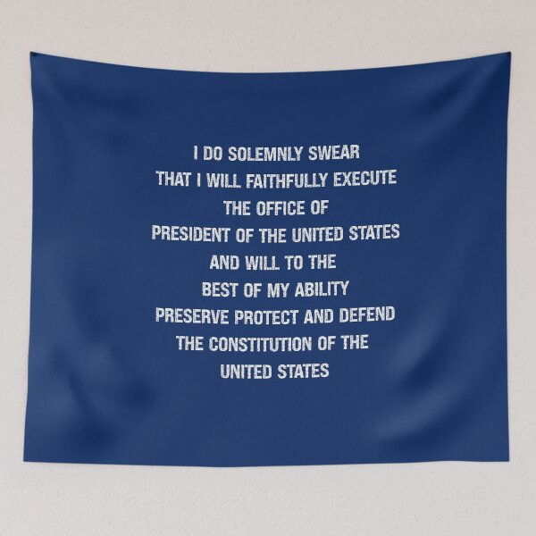 Item preview, Presidential Oath Defend the Constitution USA Political Protest Art designed and sold by darkskydelights.