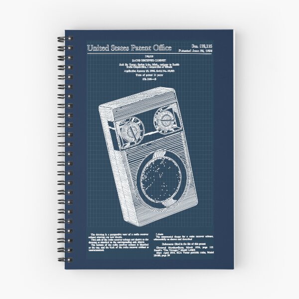 Item preview, Blue Print Zenith Voyager – 1956 Design Patent Art designed and sold by PatentCulture.