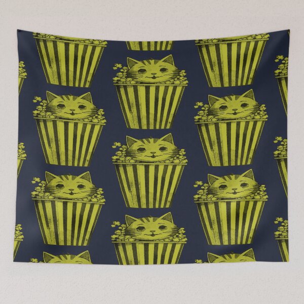 Item preview, Popcorn Cat in a Bucket designed and sold by kinpirks.