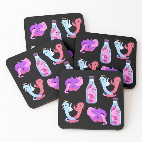 Item preview, Spooky Neon Worm Pattern designed and sold by violletine.