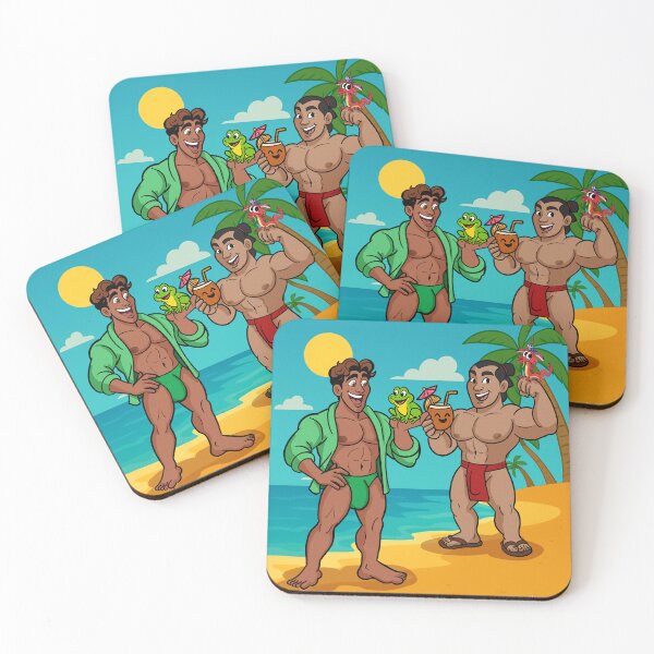 Item preview, Hunks at the beach designed and sold by AlexSketchArt.