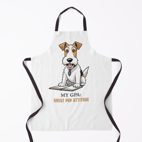 Item preview, Unique Funny Fox Terrier Dog Owner – Student Cartoon Gift – Whimsical Pet-Themed Artwork – Pet and Owner Humor Cartoons designed and sold by KoraTalks.
