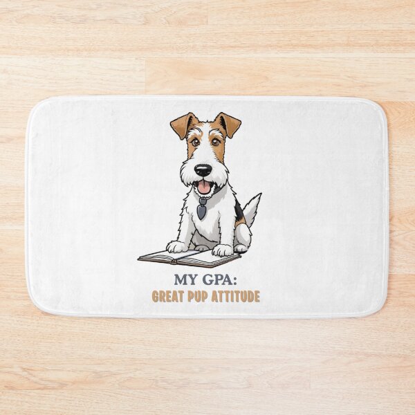 Item preview, Unique Funny Fox Terrier Dog Owner – Student Cartoon Gift – Whimsical Pet-Themed Artwork – Pet and Owner Humor Cartoons designed and sold by KoraTalks.