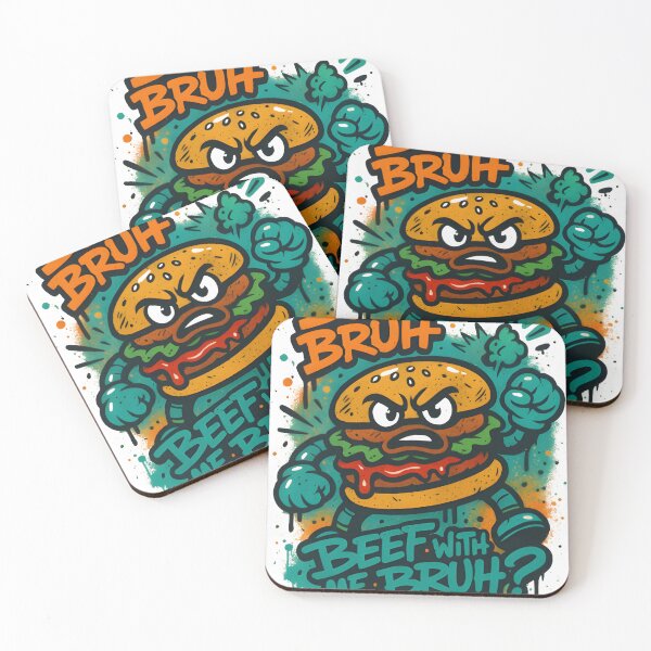 Item preview, Burger Bruh – Graffiti Street Food Tag Art designed and sold by Snackwear Apparel.