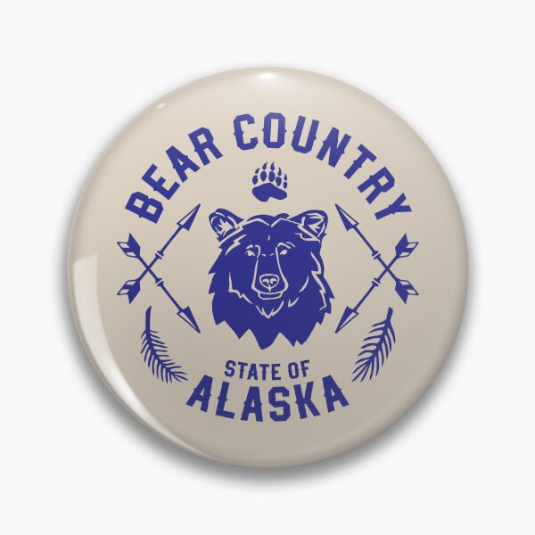 Item preview, Bear Country Alaska Bear Illustration – State of Alaska Wildlife Art Gift for Alaskans, Animal Lovers & Nature Enthusiasts designed and sold by Design Atlas.