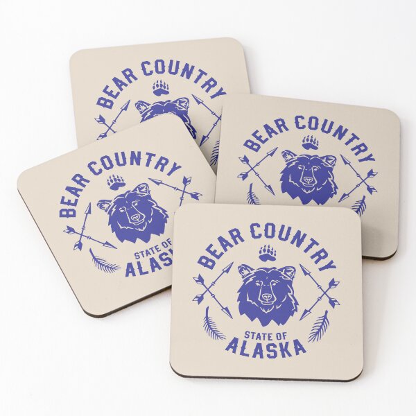 Item preview, Bear Country Alaska Bear Illustration – State of Alaska Wildlife Art Gift for Alaskans, Animal Lovers & Nature Enthusiasts designed and sold by Design Atlas.