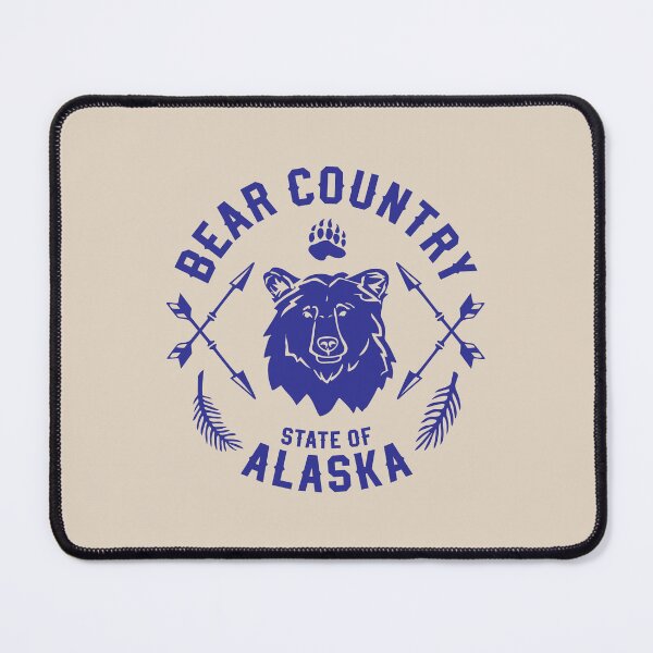 Item preview, Bear Country Alaska Bear Illustration – State of Alaska Wildlife Art Gift for Alaskans, Animal Lovers & Nature Enthusiasts designed and sold by Design Atlas.