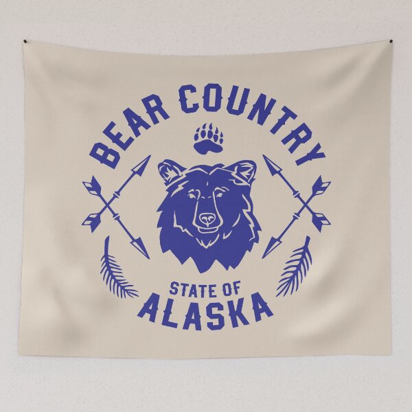Item preview, Bear Country Alaska Bear Illustration – State of Alaska Wildlife Art Gift for Alaskans, Animal Lovers & Nature Enthusiasts designed and sold by Design Atlas.
