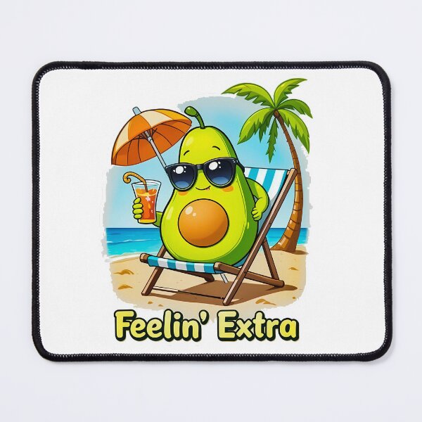 Item preview, A cute, bright green cartoon avocado with a big pit belly. designed and sold by plastic2021.