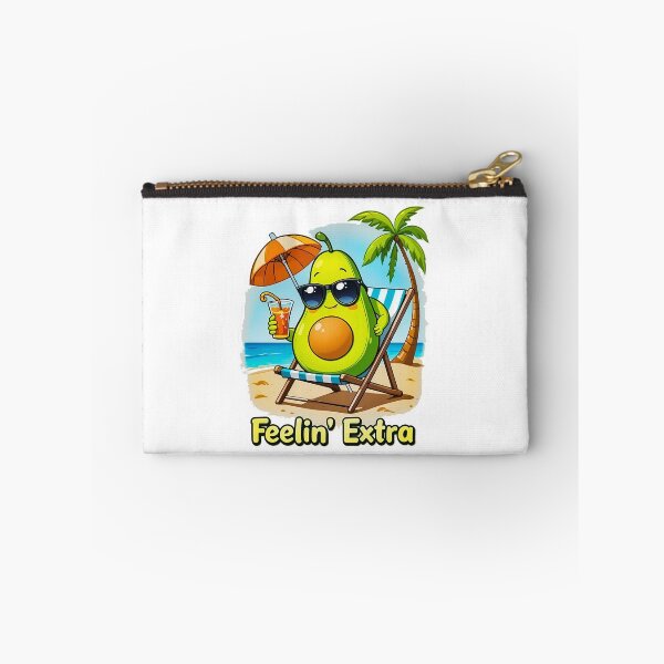 Item preview, A cute, bright green cartoon avocado with a big pit belly. designed and sold by plastic2021.