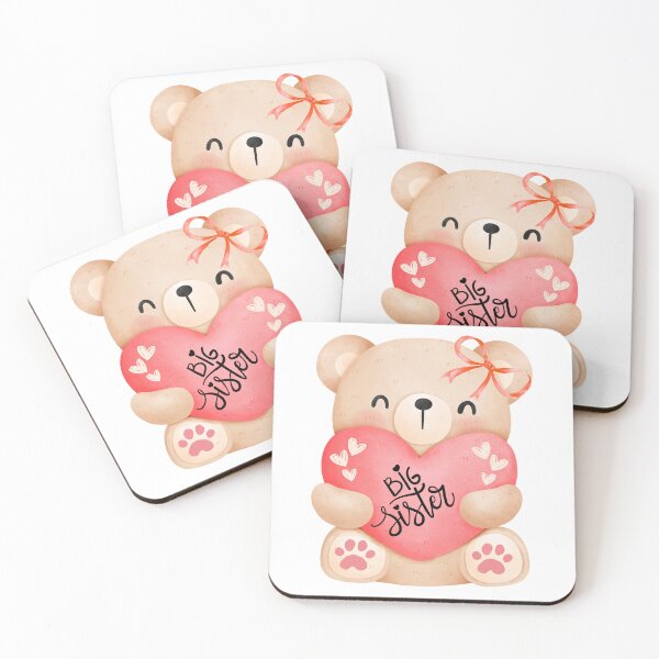 Item preview, Big sister love teddy bear with heart  designed and sold by ClickATee Store .