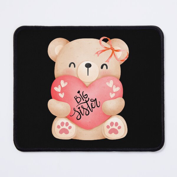 Item preview, Big sister love teddy bear with heart designed and sold by ClickATee Store .