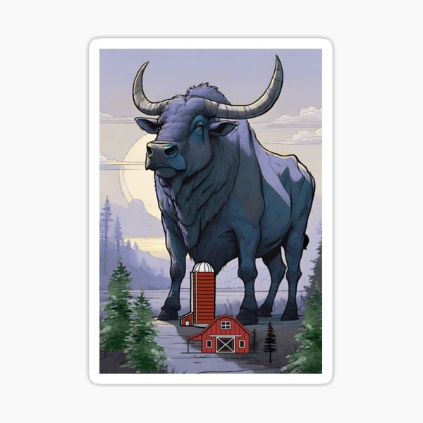 Item preview, Big Blue Ox designed and sold by AMERICANCHEEZ.
