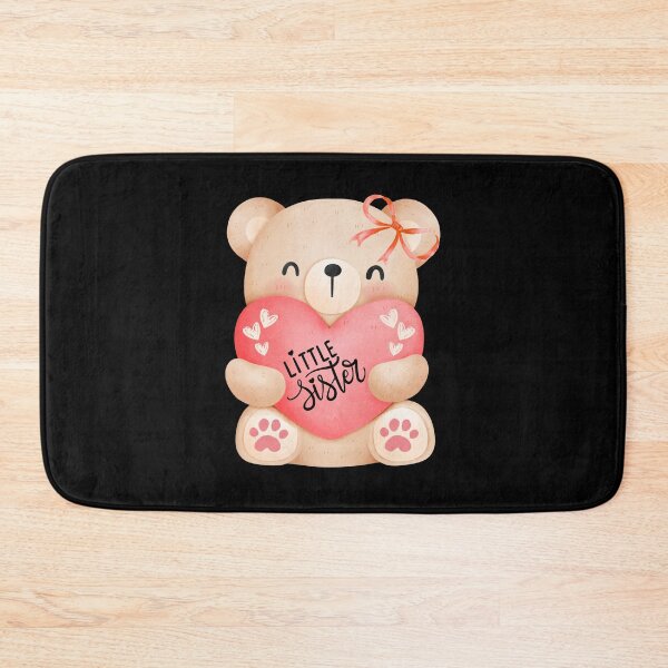 Item preview, Little sister love teddy bear with heart  designed and sold by ClickATee Store .