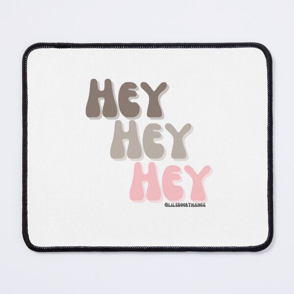 Item preview, HEY HEY HEY, v11a, light pink, brown | @lilsboobthangs designed and sold by lilsboobthangs.
