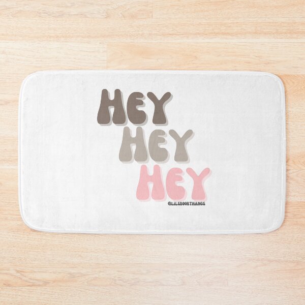 Item preview, HEY HEY HEY, v11a, light pink, brown | @lilsboobthangs designed and sold by lilsboobthangs.