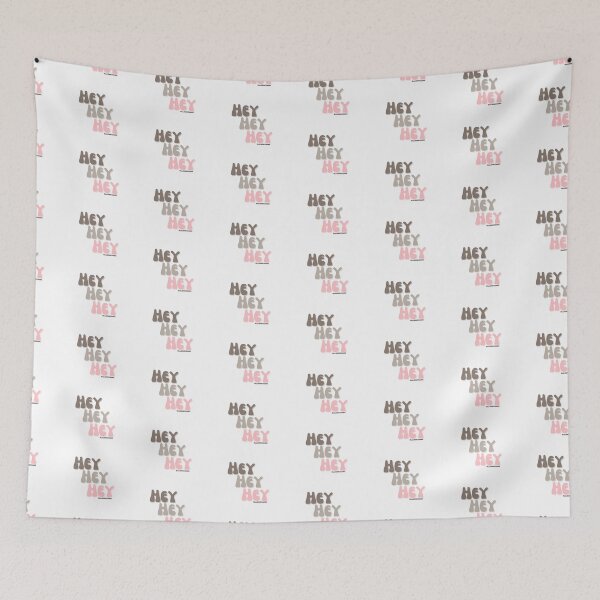 Item preview, HEY HEY HEY, v11a, light pink, brown | @lilsboobthangs designed and sold by lilsboobthangs.