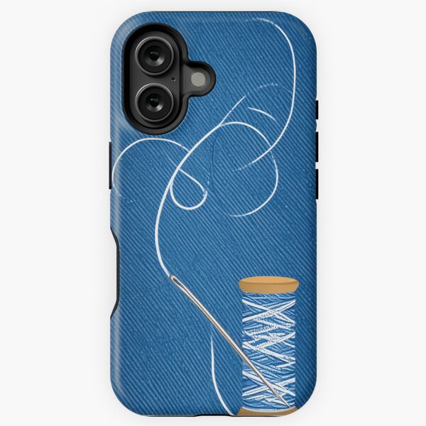 Item preview, Needle, Thread & Denim Grace Cell Phone Cover Art designed and sold by BluFusionStudio.
