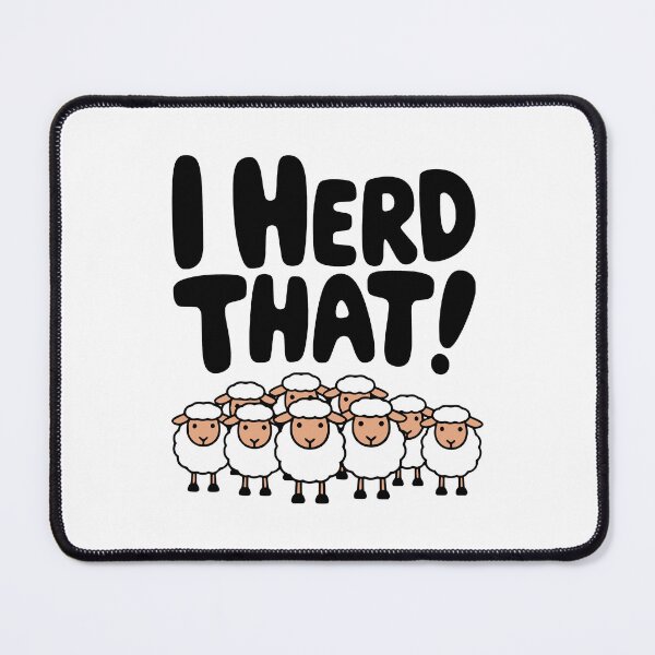 Item preview, I Herd That! Cute Sheep Herd Pun designed and sold by PMCreative.