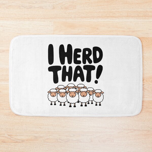 Item preview, I Herd That! Cute Sheep Herd Pun designed and sold by PMCreative.