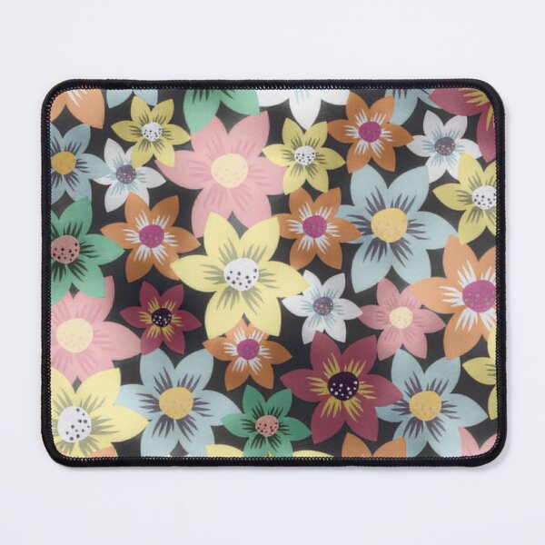 Item preview, Floral Pattern of Colored Scarlet Pimpernel Flowers designed and sold by dmr studio.