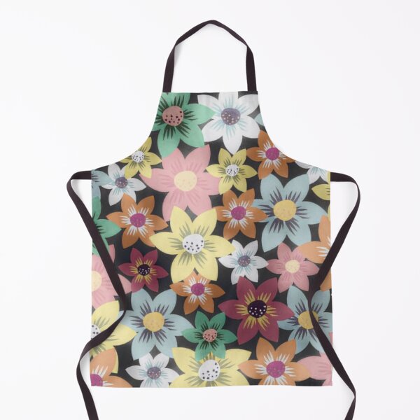 Item preview, Floral Pattern of Colored Scarlet Pimpernel Flowers designed and sold by dmr studio.