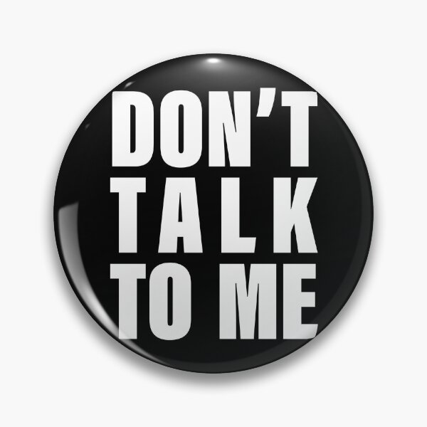 Item preview, "Introvert Warning" Brutalist Statement Collection DON'T Talk to Me! - for dark background designed and sold by PixelPunny.