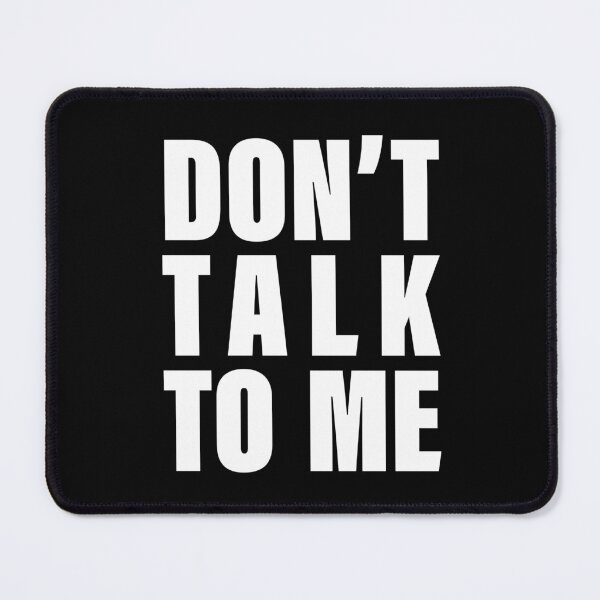 Item preview, "Introvert Warning" Brutalist Statement Collection DON'T Talk to Me! - for dark background designed and sold by PixelPunny.