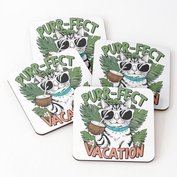 Item preview, Purrfect vacation designed and sold by whatthefoxsays.
