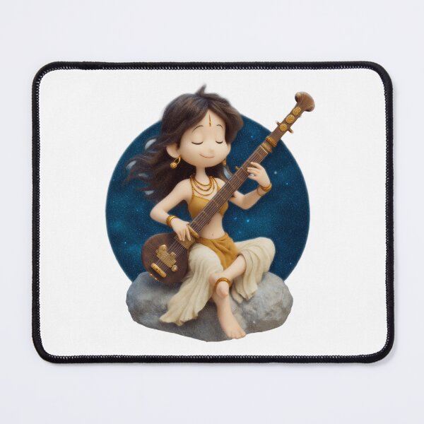 Item preview, Chill-out Cutie Goddess playing Sitar designed and sold by Digitalys Studios.