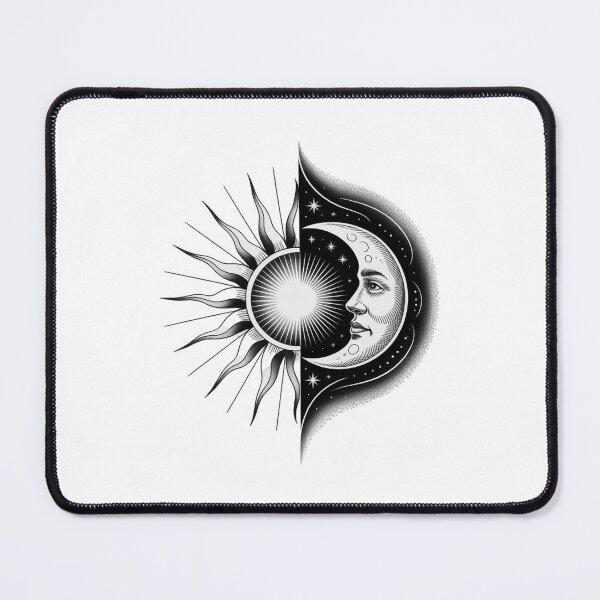 Item preview, Modern Trendy Vintage Sun and Moon Black and white designed and sold by SOUFIANE1991.