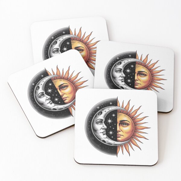 Item preview, Modern Trendy Vintage Sun and Moon  designed and sold by SOUFIANE1991.