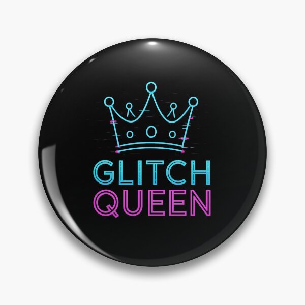 Artikelvorschau, Glitch Queen – Neon-Krone für digitale Rebellion entworfen und verkauft von LevelUpDark.