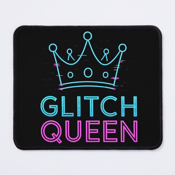 Item preview, Glitch Queen – Neon crown for digital rebellion designed and sold by LevelUpDark.