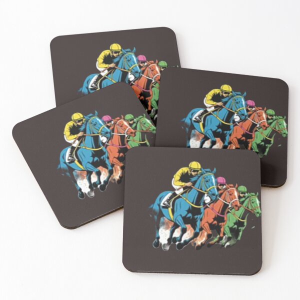 Item preview, Galloping horses horserace illustrator  designed and sold by  Mudikeys.
