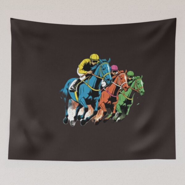 Item preview, Galloping horses horserace illustrator  designed and sold by  Mudikeys.