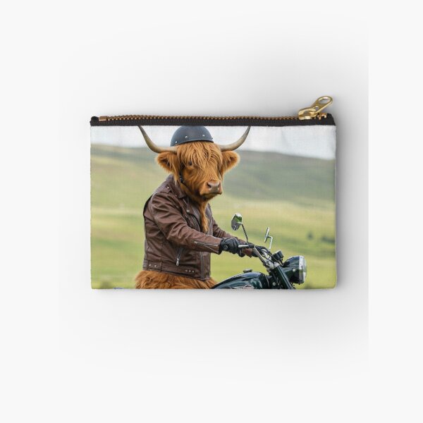 Item preview, Highland coo on motorbike  designed and sold by Md1982.