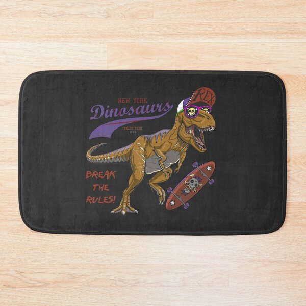 Item preview, varsity comics style skater t rex dino - break the rules designed and sold by hayrpictures.