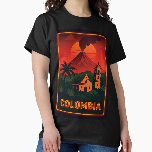Item preview, Colombia Neon Travel designed and sold by Thistle-TShop.