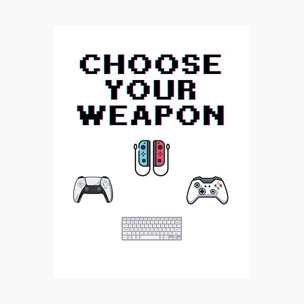 Item preview, Choose your weapon designed and sold by R-Designes.