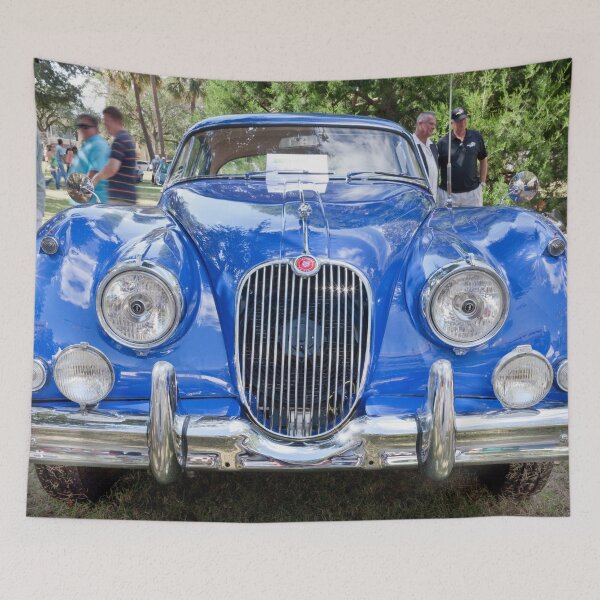 Item preview, 1961 Blue Jaguar XK 150 FHC X100 designed and sold by RichFrancoCars.