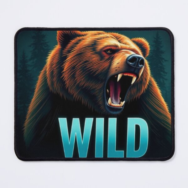 Item preview, Grizzly bear portrait wild designed and sold by Mudikeys.