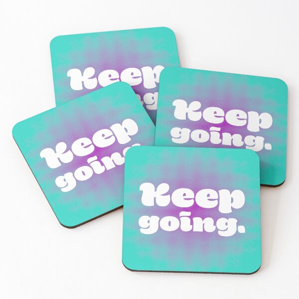 Item preview, Keep Going - Teal and Violet Wave designed and sold by sillyjess.