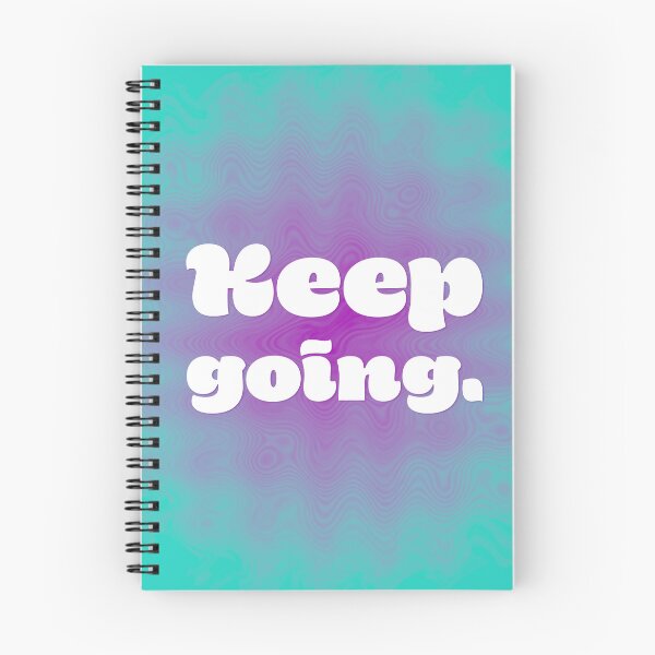 Item preview, Keep Going - Teal and Violet Wave designed and sold by sillyjess.