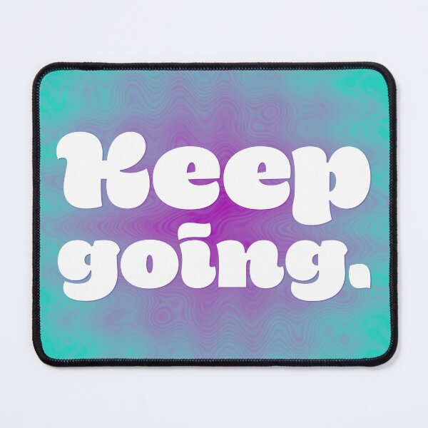 Item preview, Keep Going - Teal and Violet Wave designed and sold by sillyjess.