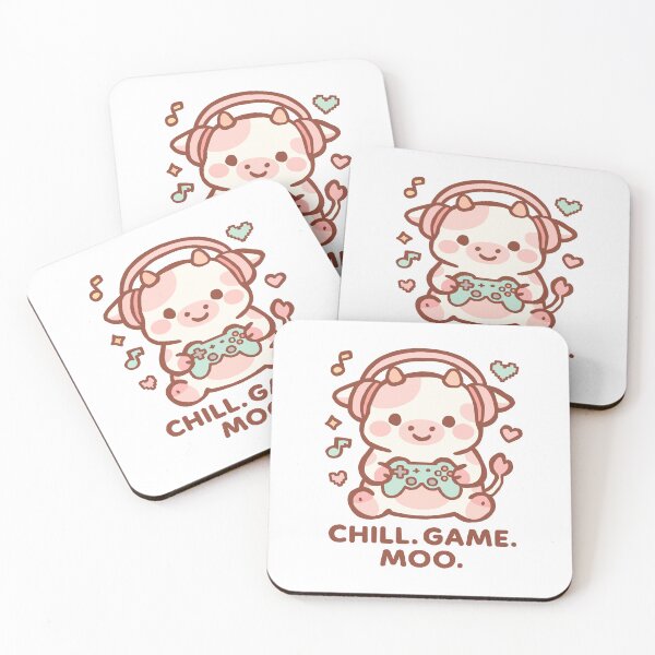 Item preview, Cute gamer cow designed and sold by Talisbubble.