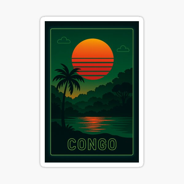 Item preview, Congo Neon Travel designed and sold by Thistle-TShop.
