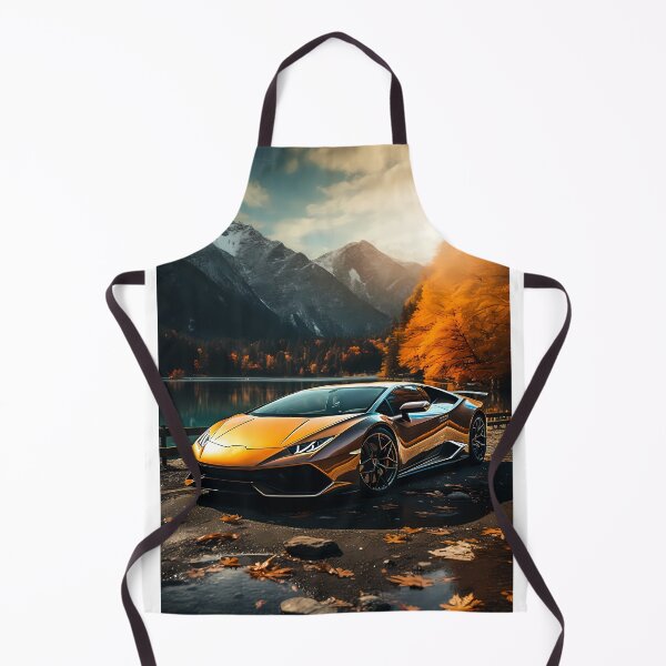 Item preview, Golden Supercar Reflected By Autumn Lake designed and sold by RevUpDesign.