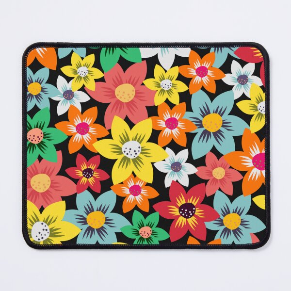 Item preview, Colorful Floral Scarlet Pimpernel Garden Pattern designed and sold by dmr studio.